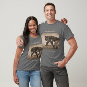 Native American Pinto War Horse in Sepia T-shirt (Unisex)