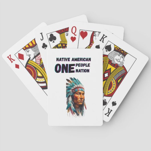 Native American Pokerkaarten (Achterkant)
