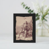 Native American Ponka Big Chief Briefkaart (Staand voorkant)