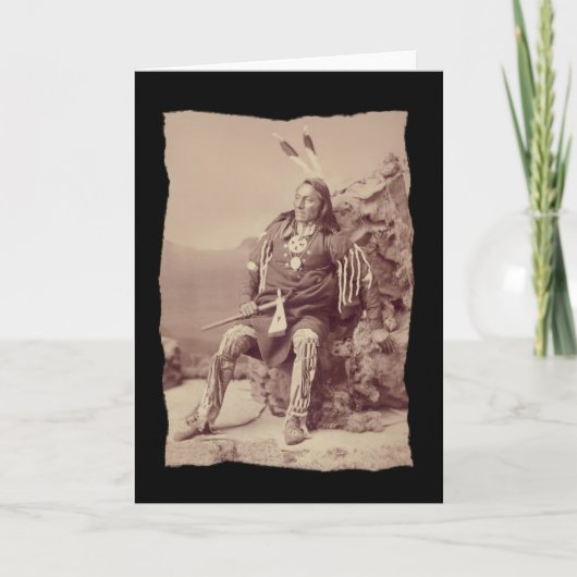  Native American Ponka Big Chief Kaart (Voorkant)