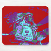 Native American Pop Art Muismat (Voorkant)