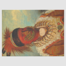 Native American Portret Decoupage Tissue Paper Tissuepapier
