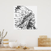 Native American Poster (Keuken)
