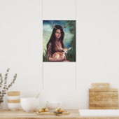 Native American Poster Native American Art Deer (Keuken)