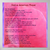 Native American Prayer Poster (Voorkant)