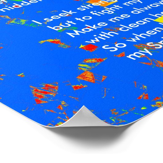 Native American Prayer Poster (Hoek)