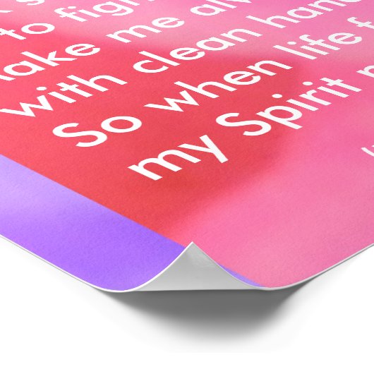 Native American Prayer Poster (Hoek)