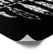 Native American Pride citaat voor een trotse Potaw Poster (Hoek)