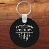 Native American Pride citaat voor een trotse Potaw Sleutelhanger (Voorkant)