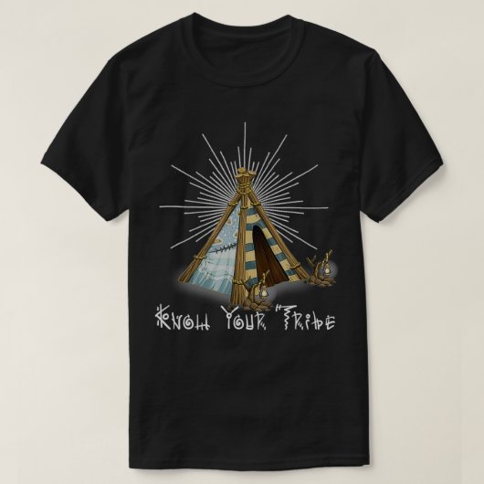 Native American Pride  Native Indian shaman T-shirt (Design voorkant)