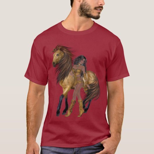 Native American Princess and Horse Shirt (Voorkant)