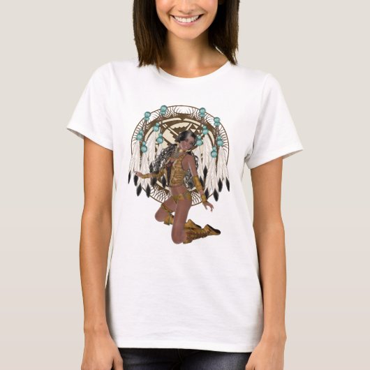 Native American Princess and Horse Shirt (Voorkant)