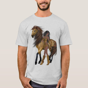 Native American Princess and Horse Shirt