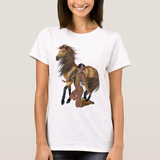 Native American Princess and Horse Shirt (Voorkant)