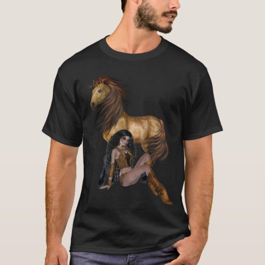 Native American Princess and Horse Shirt (Voorkant)