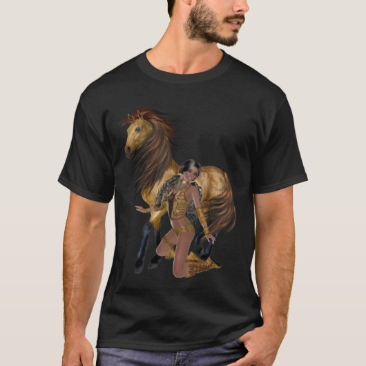 Native American Princess and Horse Shirt (Voorkant)