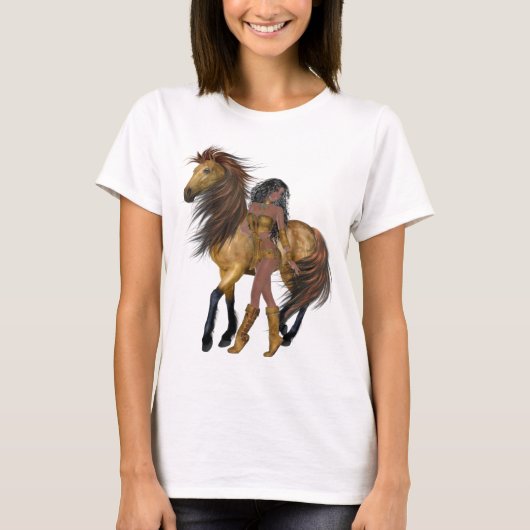 Native American Princess and Horse Shirt (Voorkant)