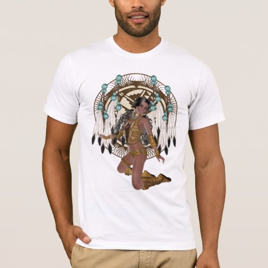 Native American Princess and Horse Shirt (Voorkant)