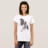 Native American Princess en Stallion Shirt (Voorkant volledig)