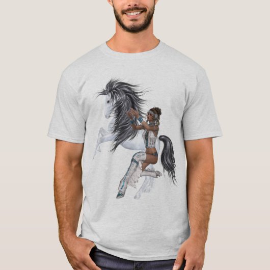 Native American Princess en Stallion Shirt (Voorkant)