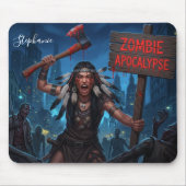 Native American Princess in Zombie Apocalypse Muismat (Voorkant)