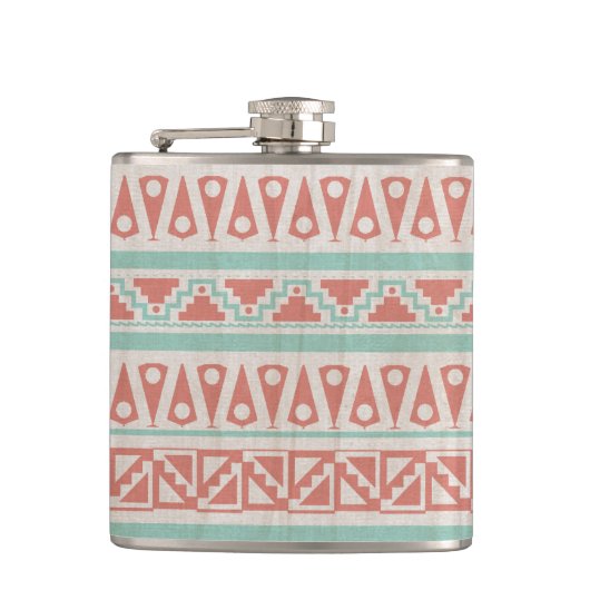 Native American Print Flask Heupfles (Voorkant)
