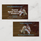 Native American Profile Card Visitekaartje (Voorkant / Achterkant)