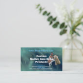 Native American Profile Card Visitekaartje (Staand voorkant)