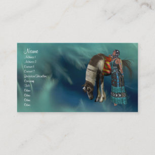 Native American Profile Card Visitekaartje