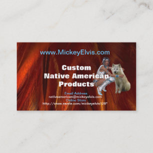 Native American Profile Card Visitekaartje