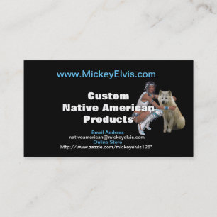 Native American Profile Card Visitekaartje