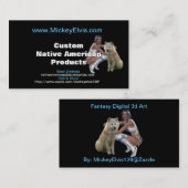 Native American Profile Card Visitekaartje (Voorkant / Achterkant)