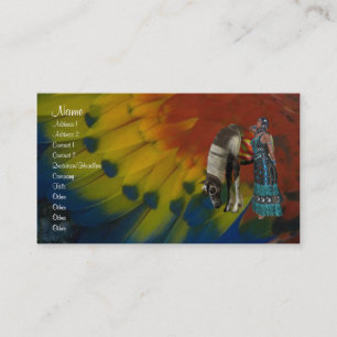 Native American Profile Card Visitekaartje