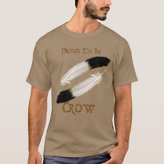 Native American 'PROUD TO BE CROW'-serie T-shirt (Voorkant)