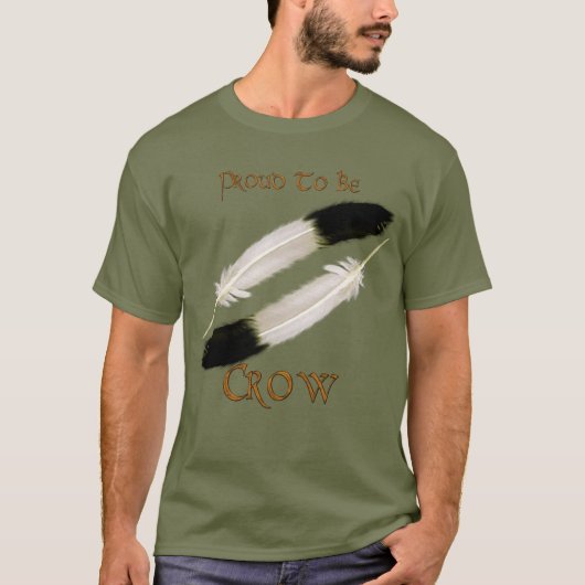 Native American 'PROUD TO BE CROW'-serie T-shirt (Voorkant)
