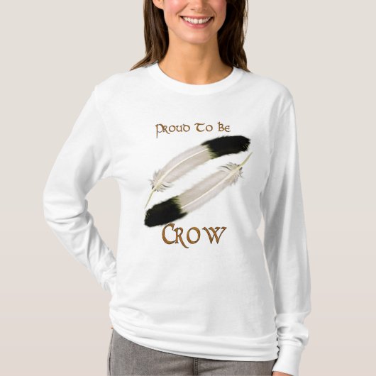Native American 'PROUD TO BE CROW'-serie T-shirt (Voorkant)