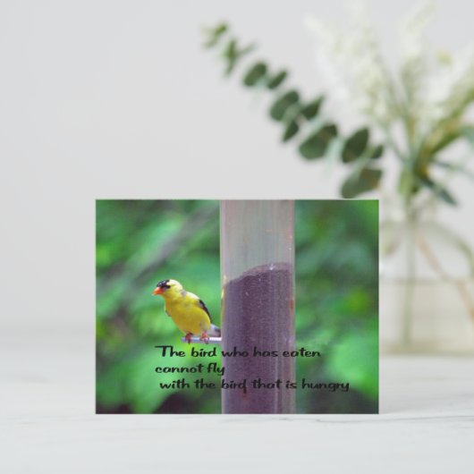 Native American Proverb Briefkaart (Staand voorkant)