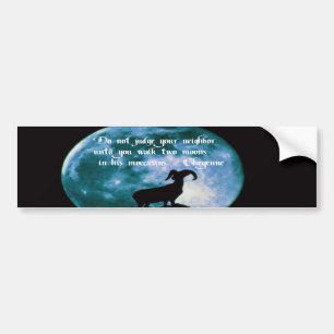 Native American Proverb Bumpersticker