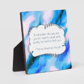 Native American Proverb Inspirerend Wise Gezegde Fotoplaat (Voorkant)