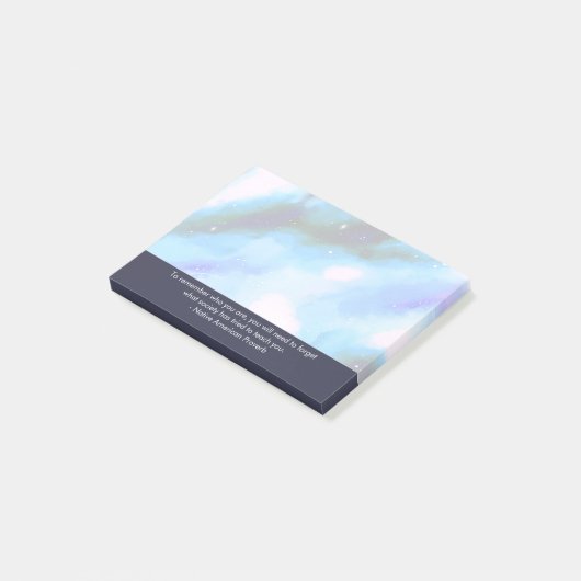 Native American Proverb Inspirerend Wise Gezegde Post-it® Notes (Schuin)