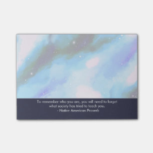 Native American Proverb Inspirerend Wise Gezegde Post-it® Notes