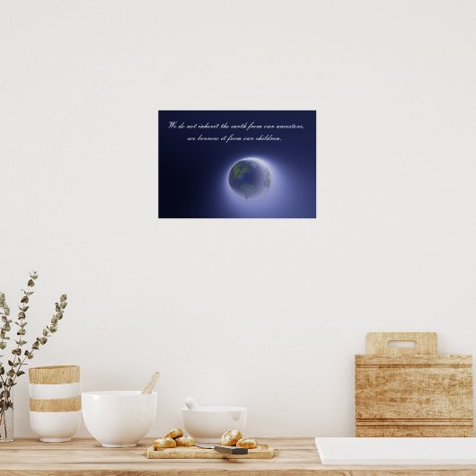 Native American Proverb Poster (Keuken)