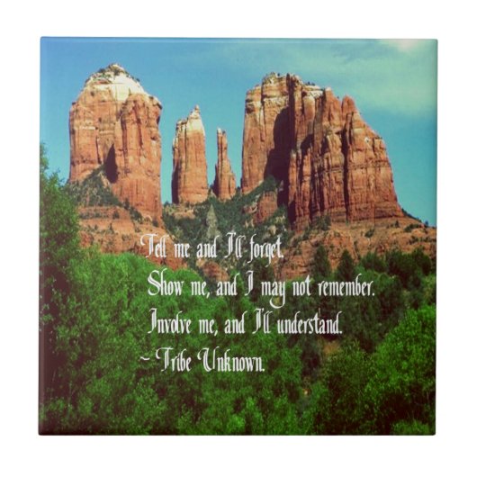 Native American Proverb Tegeltje (Voorkant)