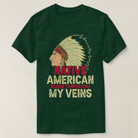 Native American Quote Native American T-shirt (Design voorkant)
