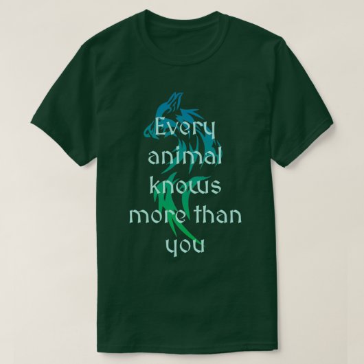 Native American quote text over wolf design Long T-shirt (Design voorkant)