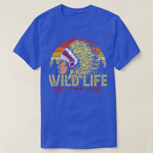 Native American Quote Wild Life  T-shirt (Design voorkant)