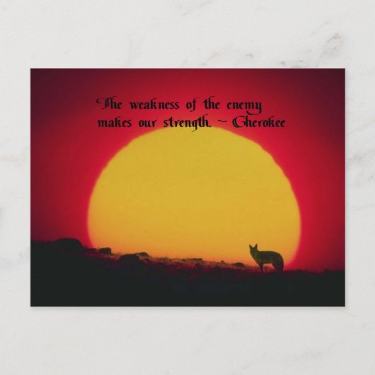 Native American Quotes Briefkaart (Voorkant)