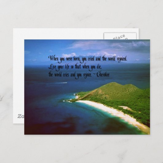 Native American Quotes Briefkaart (Voorkant / Achterkant)