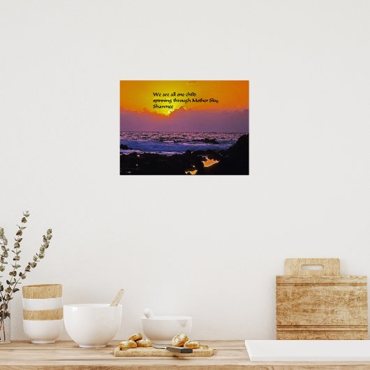 Native American Quotes Poster (Keuken)