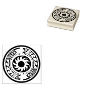 Native American Rainbow Spirits Design Stamp Rubberstempel (Gestempeld)
